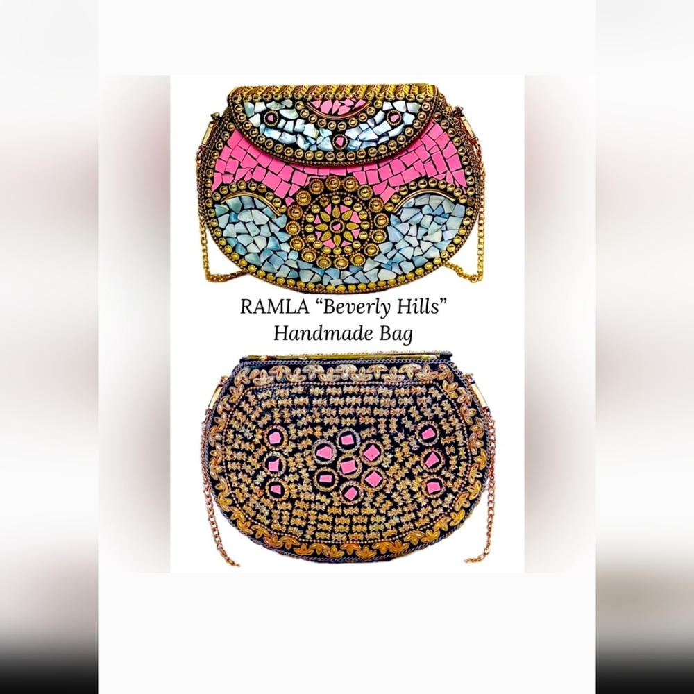 New and Rare RAMLA "Beverly Hills" Mosaic Handbag Retails $235